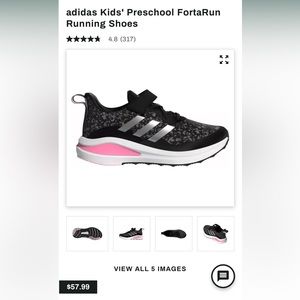 Girls Size 1 1/2 Adidas shoes NWT!